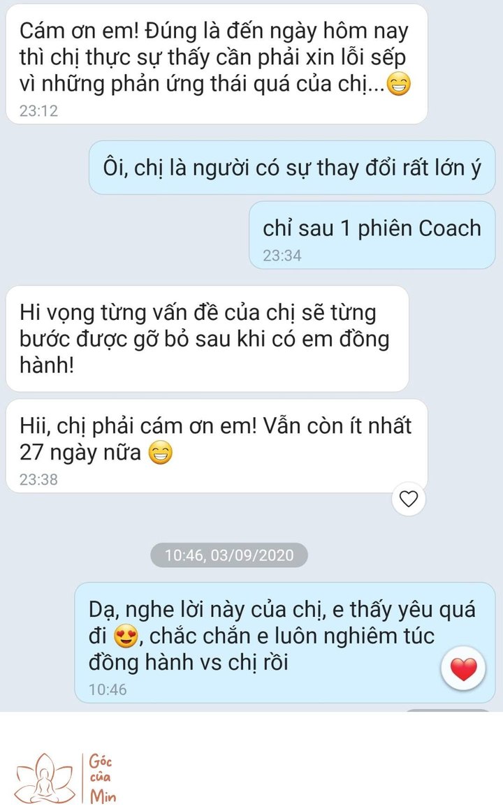 Cảm nhận học viên: phát triển bản thân cùng Góc của Min