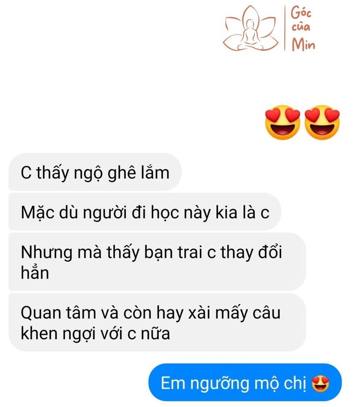 Cảm nhận về sự thay đổi trong mối quan hệ tình yêu sau khi học viên coaching cùng Góc của Min